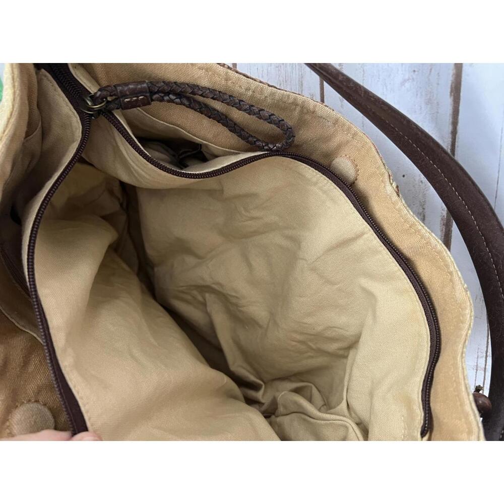 Fossil Boho Patchwork Shoulder Bag With Beaded Lo… - image 8